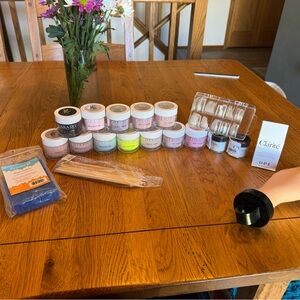 Kiarasky Acrylic Nail Dipping Powder Set with Accessories - Pastel Mix